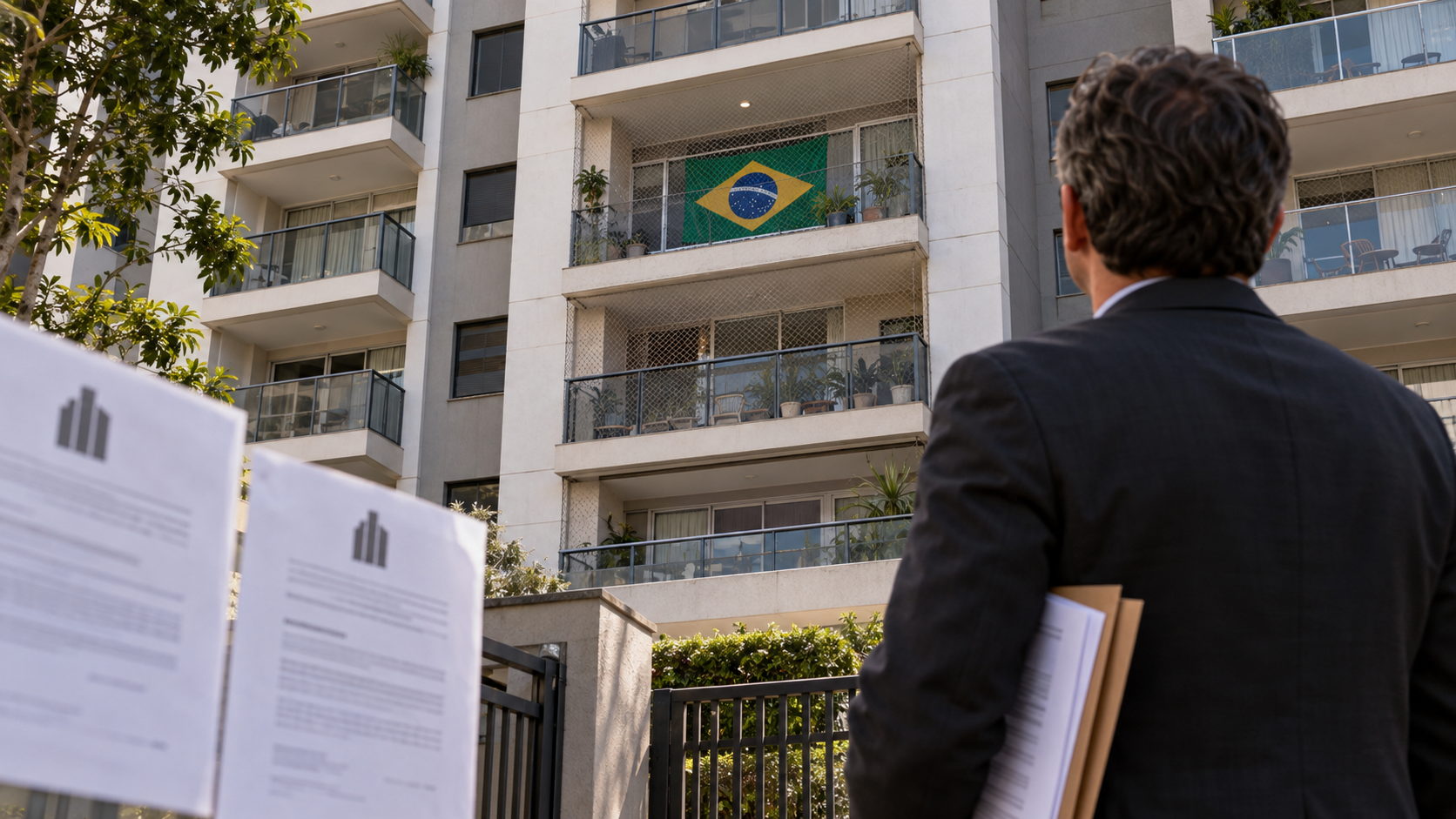 Família coloca Bandeira do Brasil dentro da varanda, recebe duas multas de R$ 1,1 mil e leva à Justiça disputa sobre alteração de fachada