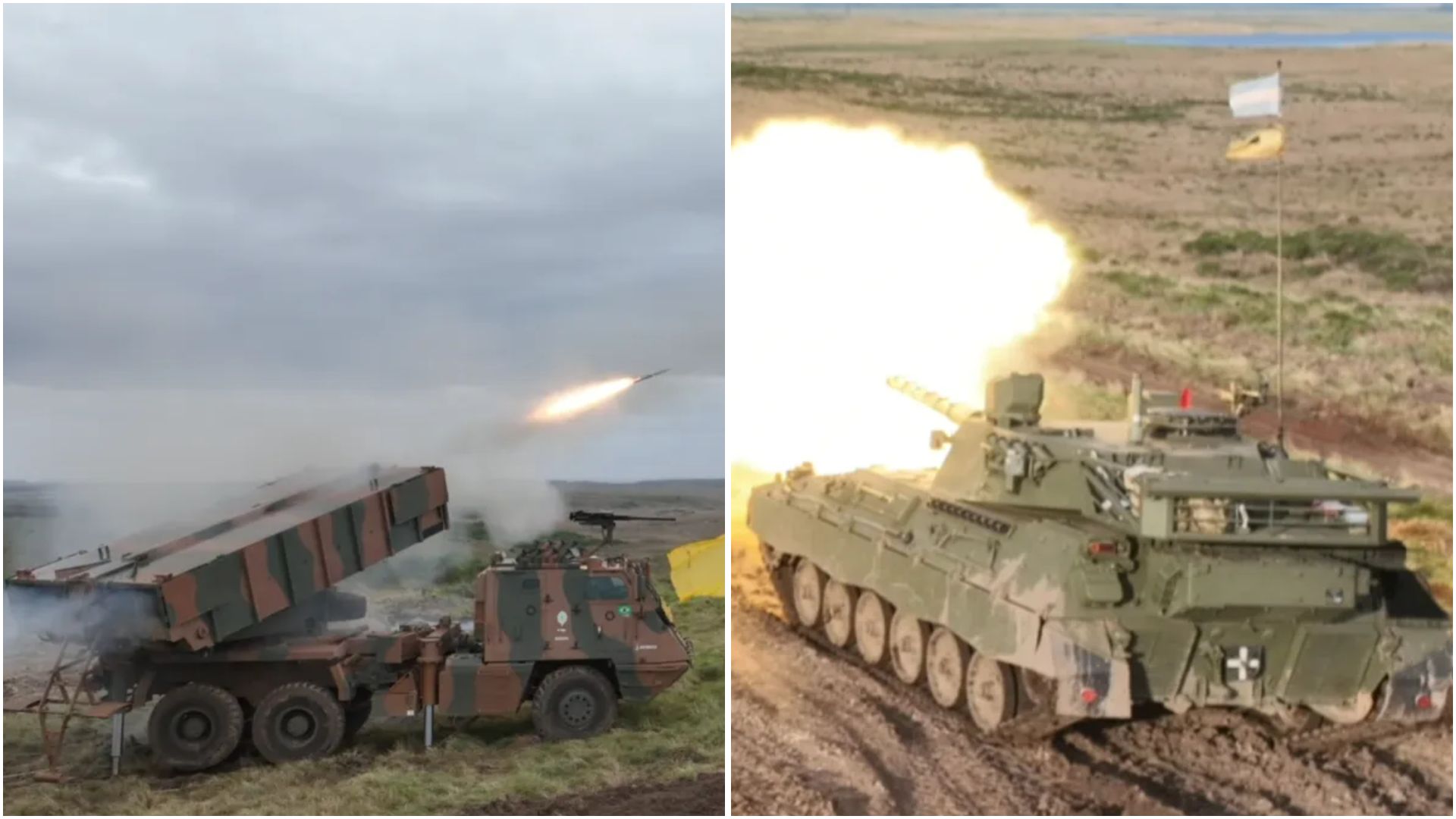 De tanques argentinos a foguetes brasileiros: Brasil e Argentina transformam o Rio Grande do Sul em campo de testes para 2.300 militares, 80 blindados e armamentos dos dois exércitos