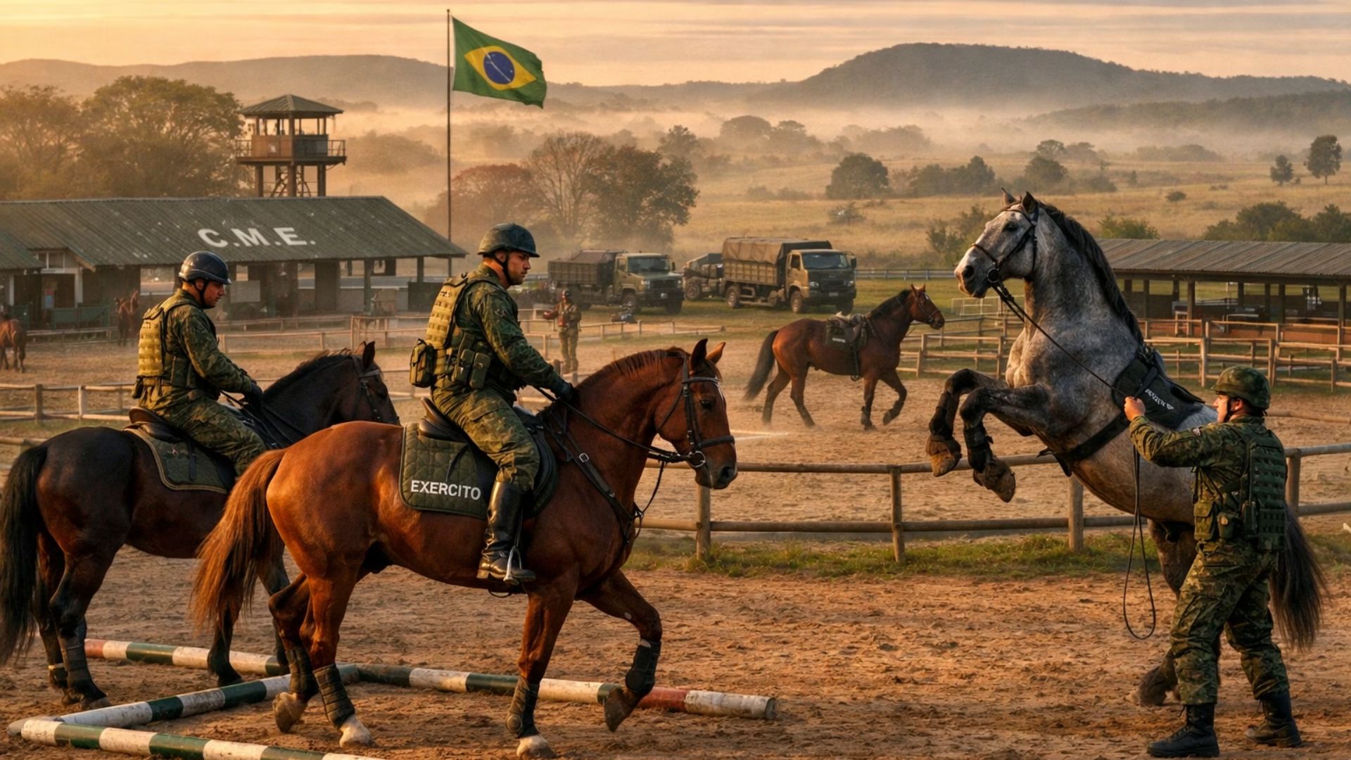 O Exército tinha 22.810 cavalos quando a Segunda Guerra começou, hoje tem 2.181, e mantém uma fazenda no Rio Grande do Sul que entregou 170 animais em 2025 para abastecer três regimentos de guarda