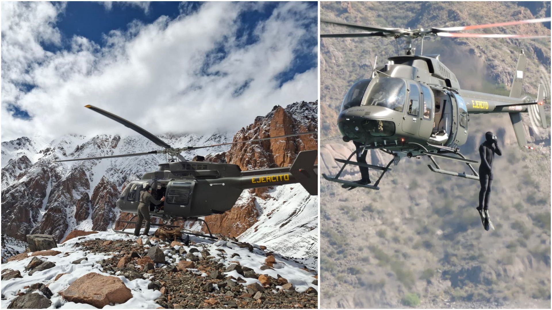 Exército Argentino recebe terceiro helicóptero Bell 407GXi para substituir o veterano Lama após quase 50 anos e reforçar missões de resgate e combate a incêndios nos Andes