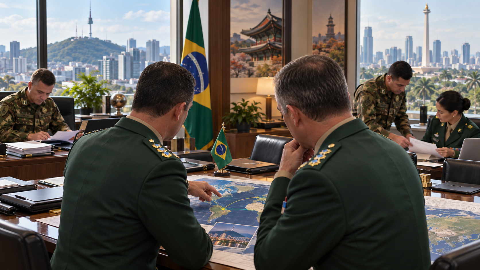 Exército envia coronéis para missões estratégicas na Coreia do Sul e Indonésia, desloca oficial a Washington e subtenente para Israel