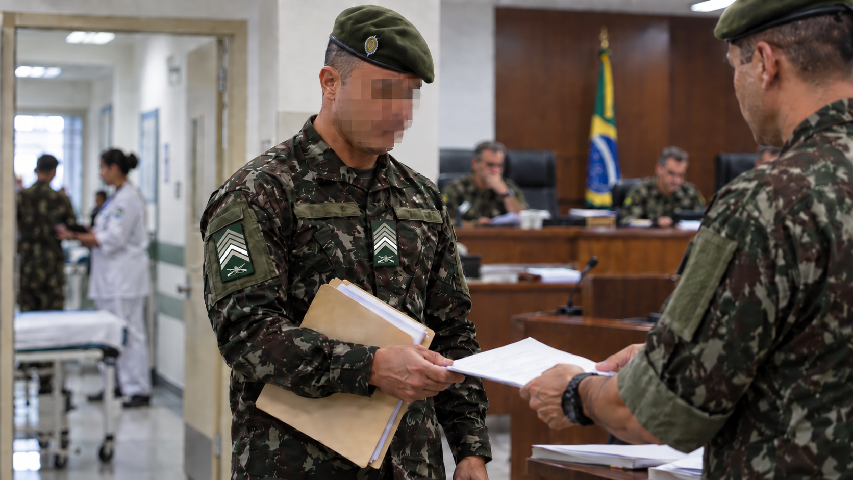 Primeiro-sargento do Exército recusou inspeções de saúde durante processo de reforma, foi condenado e agora é agregado após trânsito em julgado