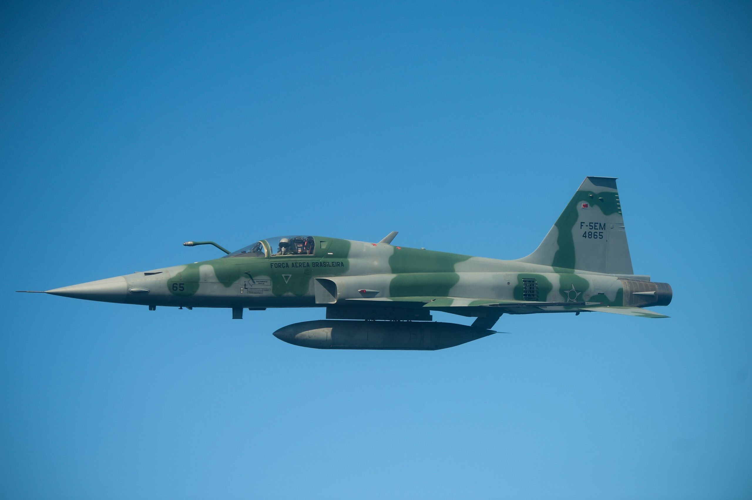 Caça F-5 da FAB que pousou sozinho após ejeção de dois pilotos foi leiloado oito anos depois e reaparece em Porto Alegre nas mãos de colecionador que restaura aviões militares