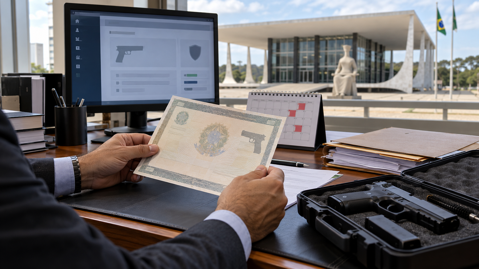 Quem tem arma registrada precisa olhar a data do próprio certificado depois que o Supremo cortou a validade de dez para três anos, e a regra de transição é o único detalhe que separa o documento válido do vencido